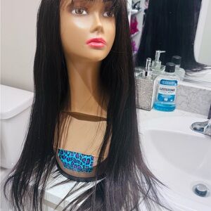 100% Vietnamese Human Hair  Wig With Bangs